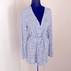 Soft long cardigan, wear with or without the belt.